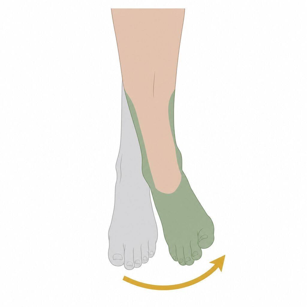 Ankle Inversion movement illustration