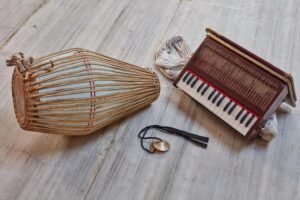 Traditional sound instruments for yoga practice and meditation.