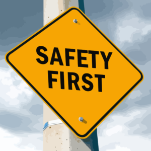 Safety First: Important Reminder for Workplace and Daily Life Security.