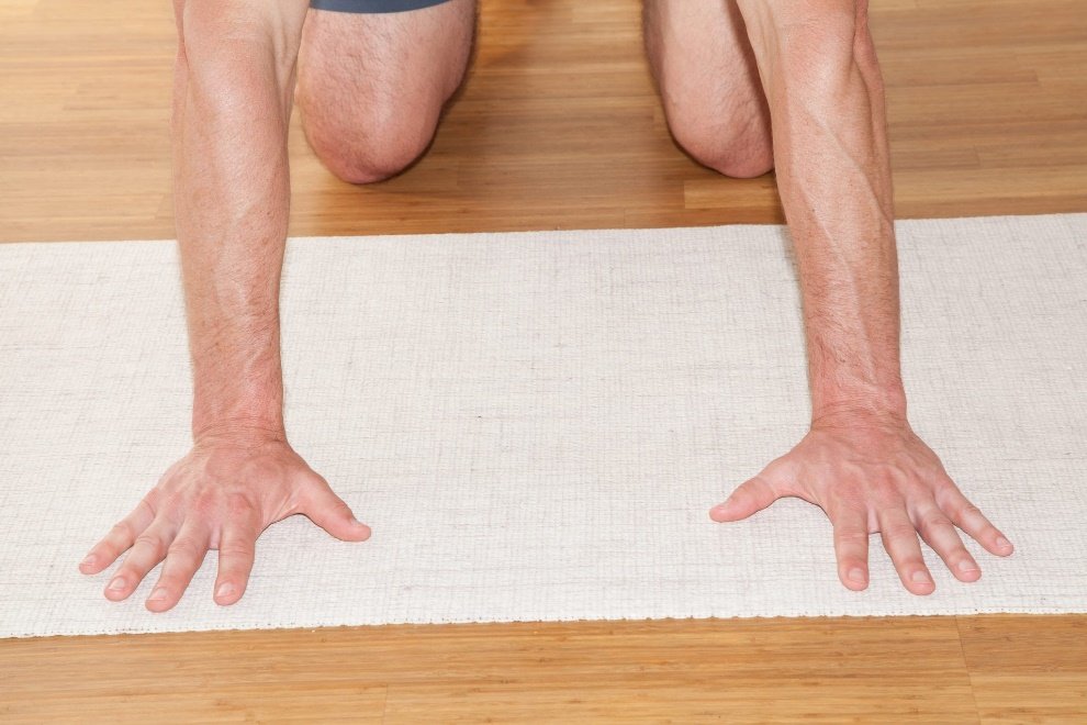 A picture containing floor, person, wooden, wood Description automatically generated