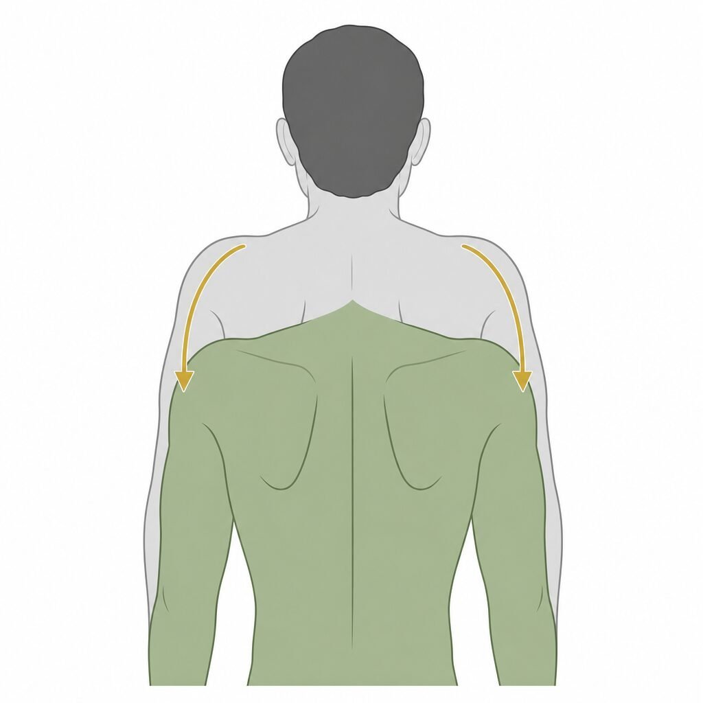 Shoulder Depression movement illustration