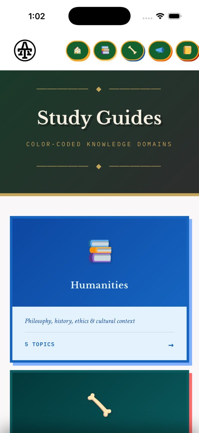 Study guides in the app