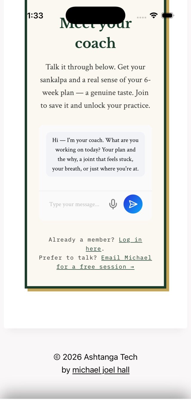 Coaching in the app