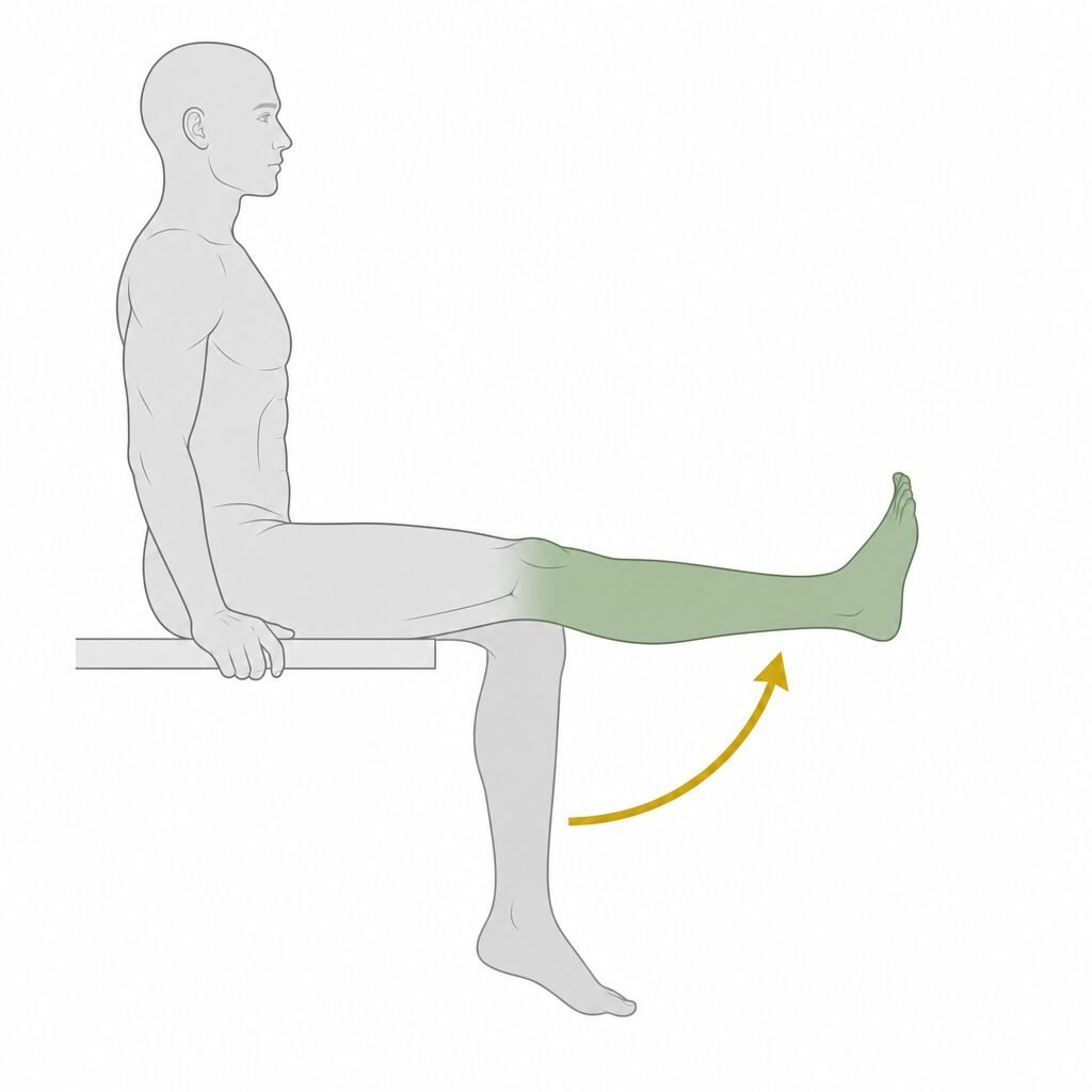 Knee Extension movement illustration