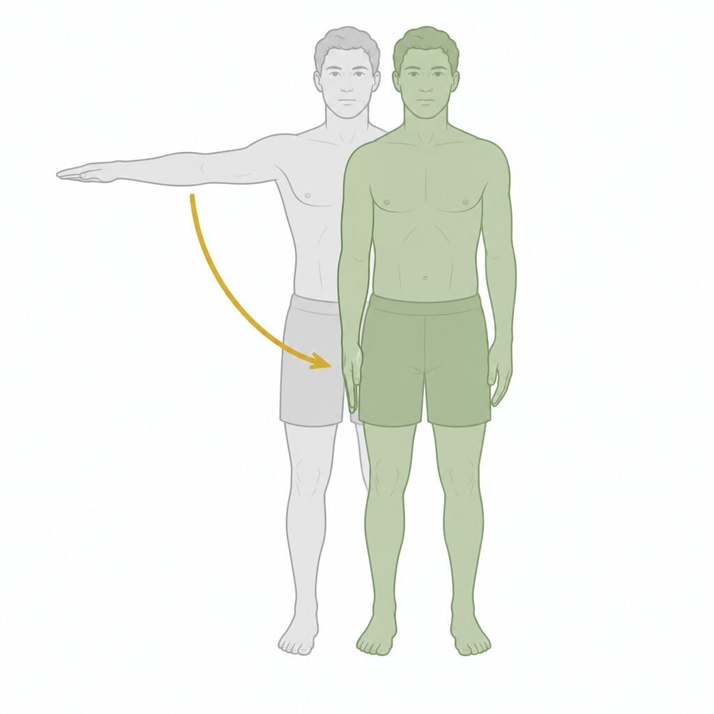 Shoulder Adduction movement illustration