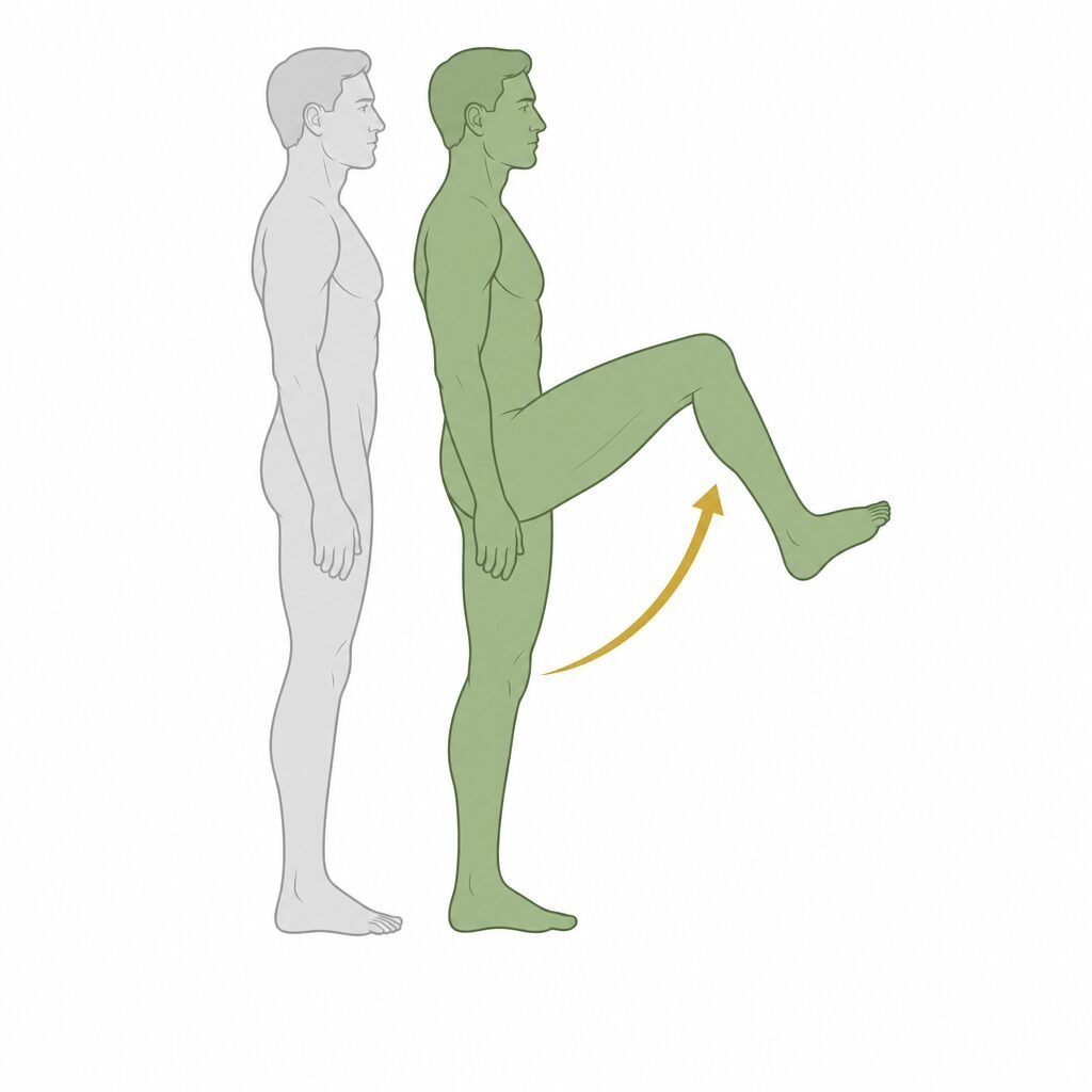 Hip Flexion movement illustration