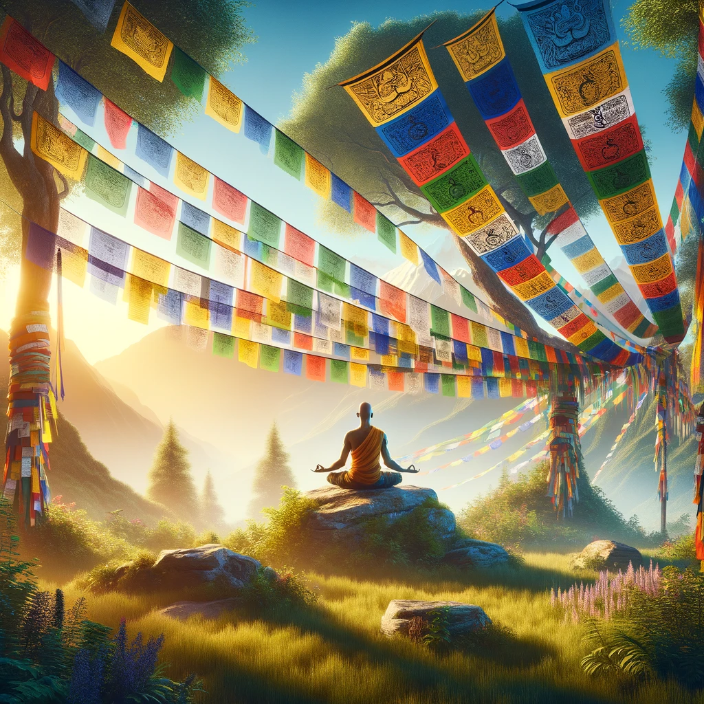 Shamatha meditation for inner peace and mindfulness in nature.