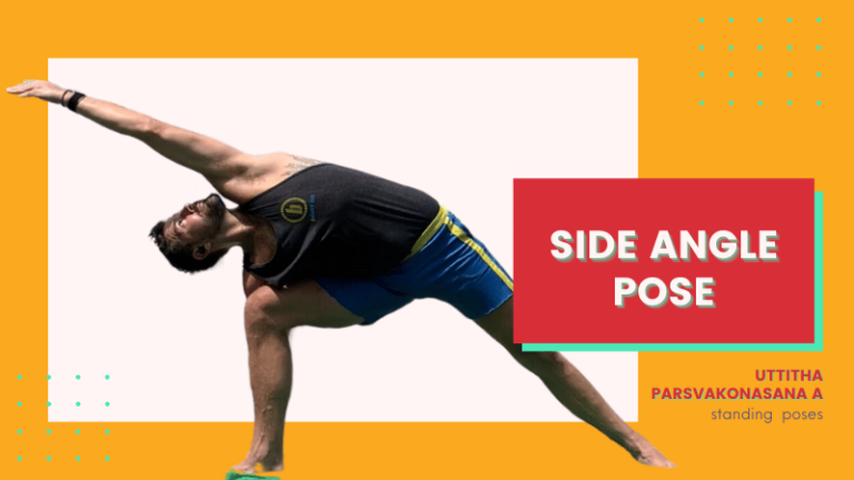 Side angle pose, Uttitha Parsvakonasana, for strength and flexibility in yoga practice.